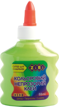 Клей ZiBi, для слаймів, непрозорий, салатовий, 88 мл (ZB.6113-15) - Pampik