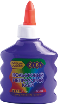 Клей ZiBi, для слаймів, непрозорий, фіолетовий, 88 мл (ZB.6113-07) - Pampik