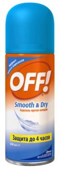 Аерозоль OFF! Smooth & Dry від комарів, сухий, 100 мл - Pampik