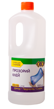 Клей ZiBi, для слаймов, прозрачный, 1000 мл (ZB.6132-00) - Pampik