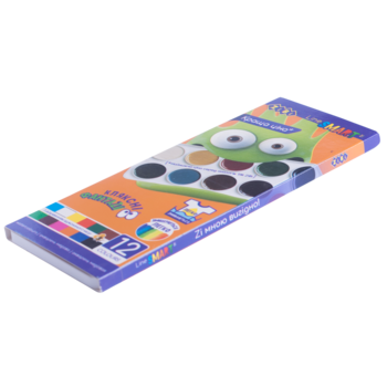 Акварельные краски ZiBi Smart Line, 12 цветов (ZB.6541) - Pampik