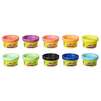 Набор массы для лепки Hasbro Play-Doh, 10 баночек по 28 г (22037) - Pampik - 2