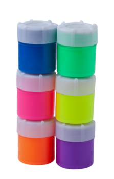 Акриловые краски ZiBi Kids Line, неоновые, 6 цветов (ZB.6661) - Pampik - 2