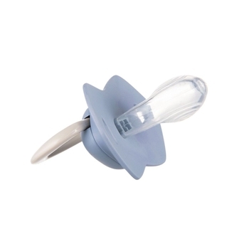 Силіконова симетрична пустушка Canpol Babies Pure Color, синій, 0-6 міс., 2 шт. (22/644_blu) - Pampik - 4