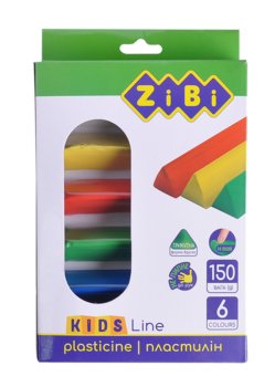 Пластилін ZiBi Kids Line, 6 кольорів (ZB.6225) - Pampik