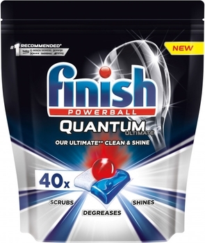 Таблетки для посудомийних машин Finish Quantum Ultimate, 40 шт. - Pampik