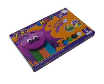 Пластилін ZiBi Smart Line, 5 кольорів (ZB.6220) - Pampik