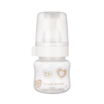 Антиколікова пляшечка для годування Canpol Babies PP Newborn baby, 60 мл, бежевий - Pampik