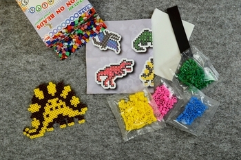 Набір для творчості Умняшка Магніти з термомозаїки без планшета Динозаври (ТМ-011) - Pampik - 2