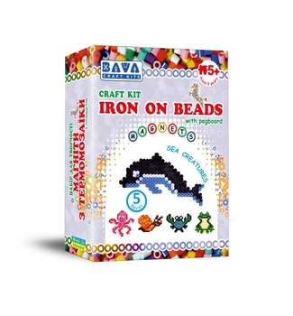 Набір для творчості Умняшка Магніти з термомозаїки Морські (ТМ-003) - Pampik