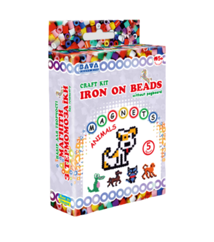 Набір для творчості Умняшка Магніти з термомозаїки без планшета Тварини (ТМ-018) - Pampik