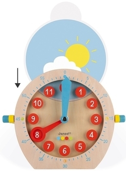 Розвиваюча іграшка Janod Вчимося називати час (J05076) - Pampik - 5