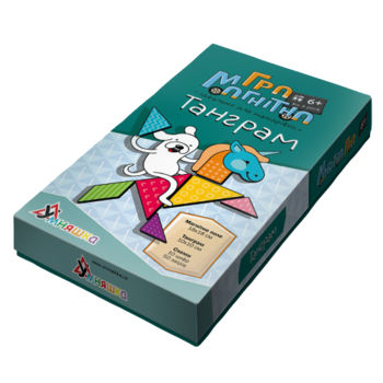 Настільна магнітна гра Умняшка Танграм (1487) - Pampik