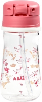 Поїльник з трубочкою Beaba Sippy, 350 мл, рожевий (913452) - Pampik - 3