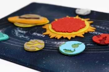 Развивающая игра из фетра Умняшка Космос (ПФ-011) - Pampik - 4