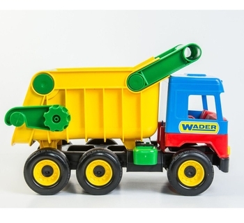 Самоскид Wader Middle truck City, жовтий з синім (39222) - Pampik - 3