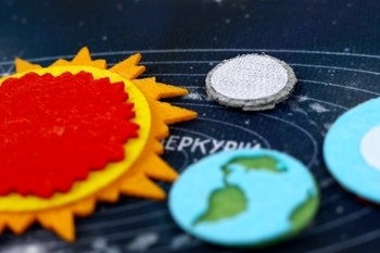 Развивающая игра из фетра Умняшка Космос (ПФ-011) - Pampik - 3