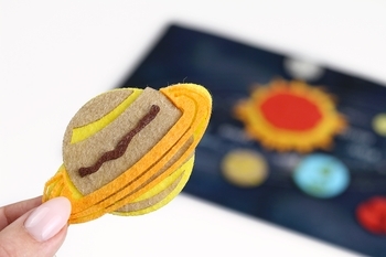 Развивающая игра из фетра Умняшка Космос (ПФ-011) - Pampik - 7