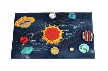 Развивающая игра из фетра Умняшка Космос (ПФ-011) - Pampik - 2