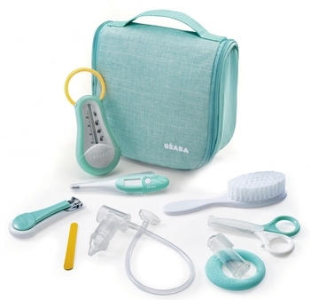 Косметичка и принадлежности Beaba, 9 предметов, зеленый (920330) - Pampik - 3
