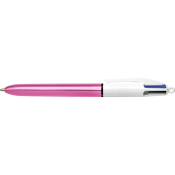 Шариковая ручка BIC 4 Colours Shine Pink автоматическая, 4 в 1, 1 шт. (951352) - Pampik - 2