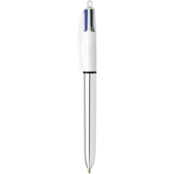 Шариковая ручка BIC 4 Colours Shine Silver автоматическая, 4 в 1, 1 шт. (919380) - Pampik - 3
