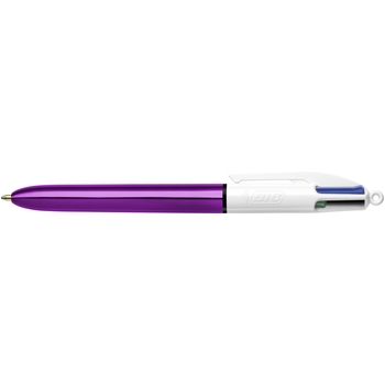 Шариковая ручка BIC 4 Colours Shine Purple автоматическая, 4 в 1, 1 шт. (951351) - Pampik - 3