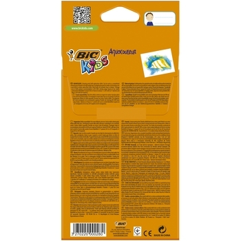 Цветные карандаши BIC Kids Aquacouleur, 12 шт. (8575613) - Pampik - 2