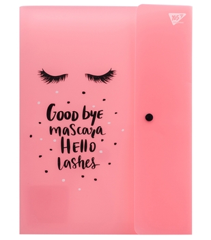 Папка-органайзер Yes Donna, А4, на кнопці, рожевий (491748) - Pampik