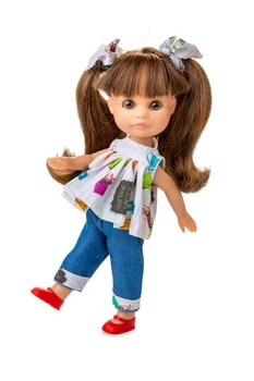 Лялька Berjuan Люсі в джинсах, 22 см (BR1103) - Pampik - 2