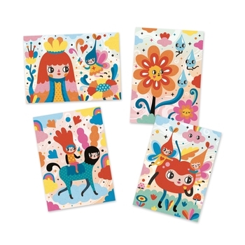 Художественный комплект рисование цветным песком Djeco Восхитительно мило (DJ08678) - Pampik - 3