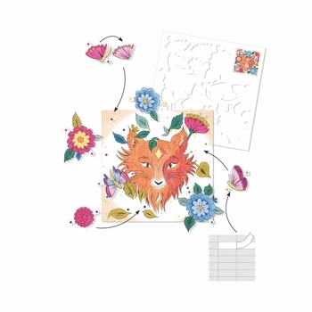 Художній комплект для малювання Djeco Лісові друзі (DJ09657) - Pampik - 3