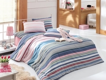 Комплект постельного белья LightHouse Lines, бязь, 220х160 см, разноцвет (11488-02_1.5LH) - Pampik