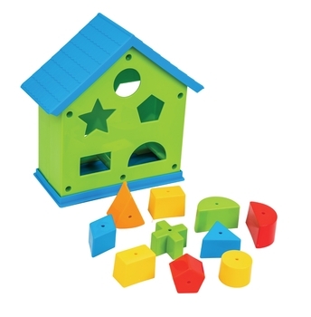 Игрушка-сортер Tigres Friends on the move Домик развивающий, зеленый (39351) - Pampik