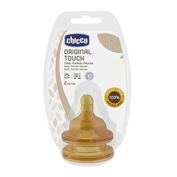 Латексная соска Chicco Original Touch, медленный поток, 0м+, 2 шт. (27810.00) - Pampik
