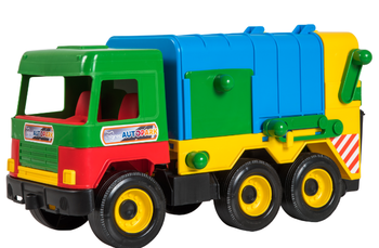 Мусоровоз Tigres Middle truck, зеленый с синим (39224) - Pampik