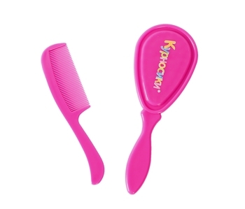 Щетка и расческа для волос Курносики, розовый (7070 рож) - Pampik