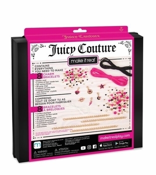 Набір для створення браслетів з кристалами Make it Real Juicy couture Swarovski Неоновий блиск (MR4410) - Pampik - 4