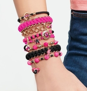 Набір для створення браслетів з кристалами Make it Real Juicy couture Swarovski Неоновий блиск (MR4410) - Pampik - 3