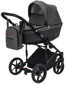 Універсальний візок 2 в 1 Adamex Amelia Lux AM284, сірий (624679) - Pampik - 3