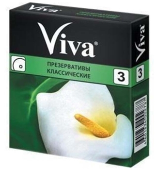 Презервативи латексні Viva Класичні, 3 шт. - Pampik
