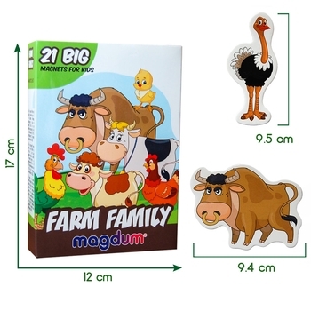 Набір магнітів Magdum Ферма сімейки (ML4031-21 EN) - Pampik - 8