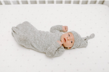 Подарунковий набір (спальник + шапочка) Aden + Anais Heather grey, сірий (AGHN20002) - Pampik - 2