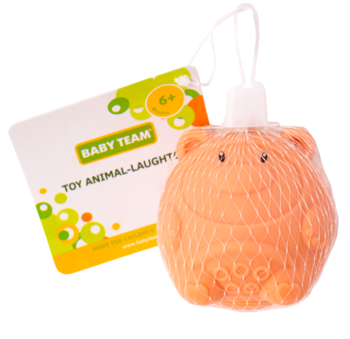 Іграшка для ванної Baby Team Звірятко зі звуком, бежевий (8745_бежева_звірятко) - Pampik - 3