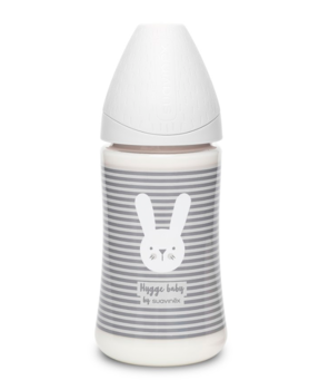 Пляшка для годування Suavinex Hygge Затишні історії Зайчика, 270 мл, сірий (306681) - Pampik