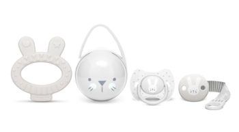 Маленький подарунковий набір Suavinex Hygge Затишні історії, сірий (306630) - Pampik