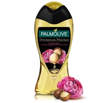 Гель для душу Palmolive Розкіш масел з олією макадамії та екстрактом півонії, 250 мл - Pampik
