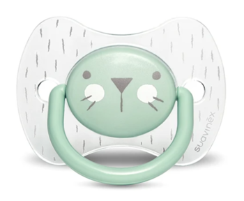 Пустышка симметричная Suavinex Hygge Уютные истории, 6-18 мес., бирюзовый (306601) - Pampik