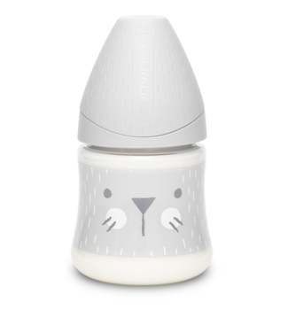 Пляшка для годування Suavinex Hygge Затишні історії, 150 мл, сірий (306672) - Pampik
