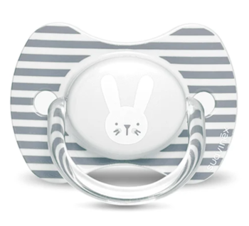 Пустушка симетрична Suavinex Hygge Затишні історії Зайчика, 6-18 міс., сірий (306605) - Pampik